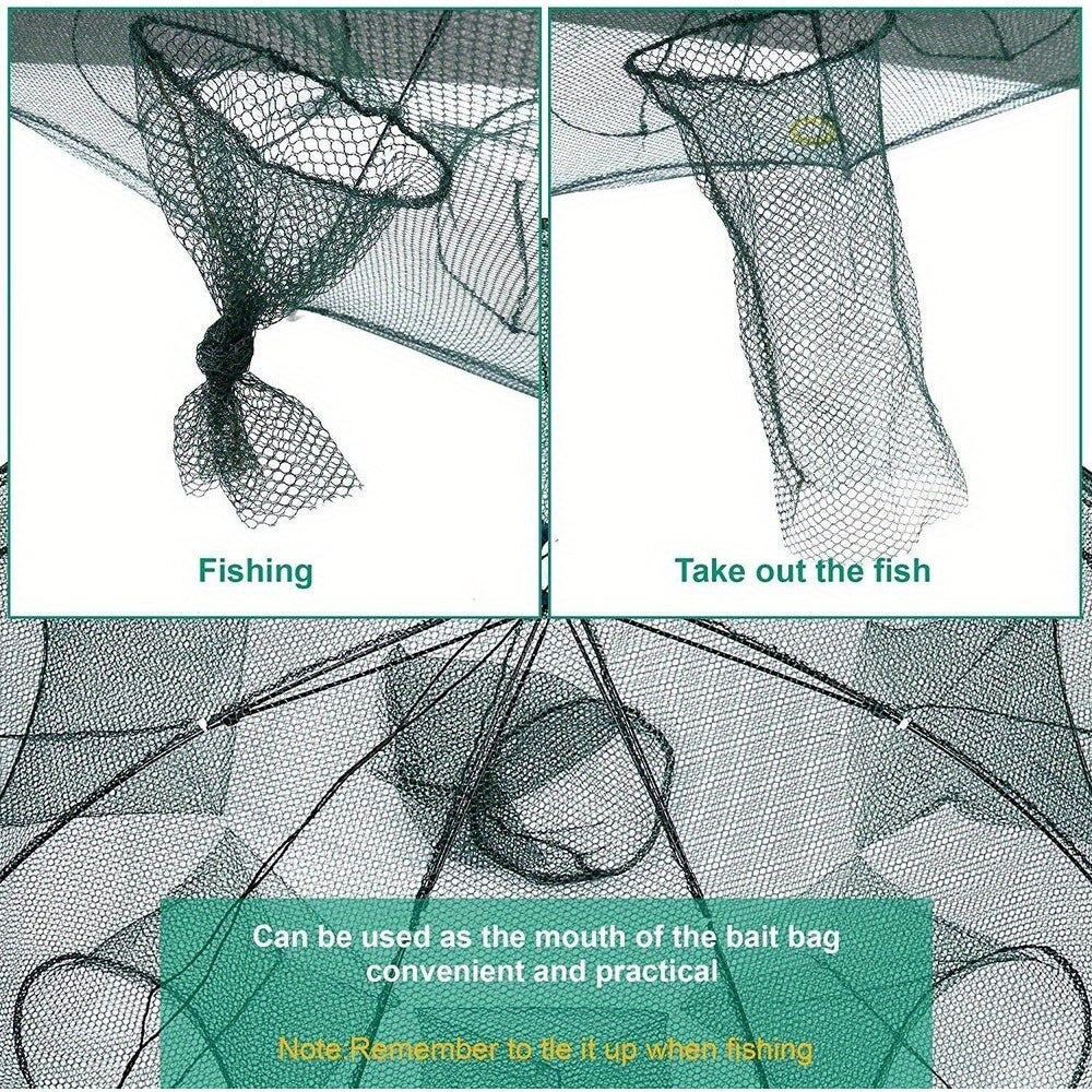 Foldable Fishing Bait Trap for Crabs, Minnows & Shrimp