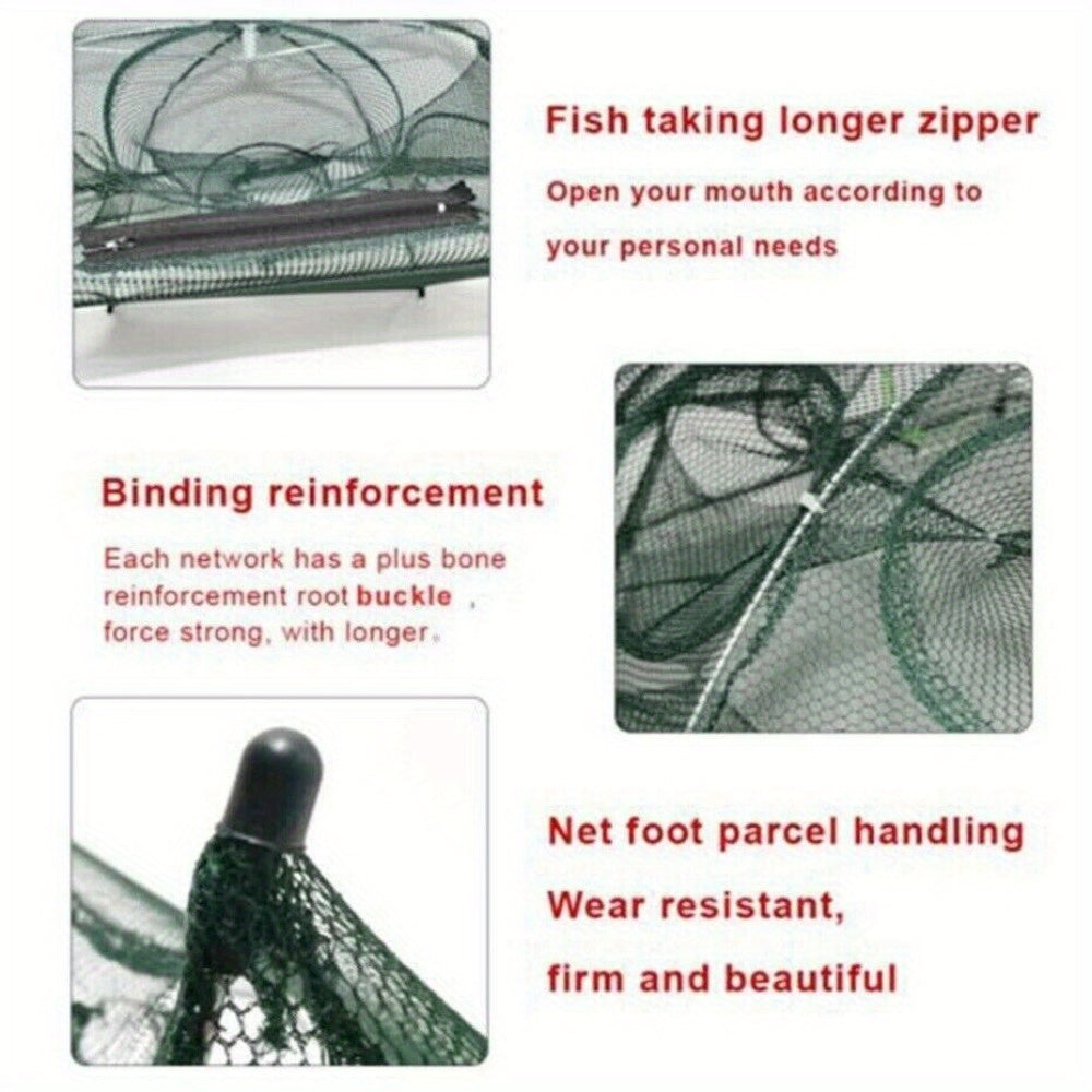 Foldable Fishing Bait Trap for Crabs, Minnows & Shrimp
