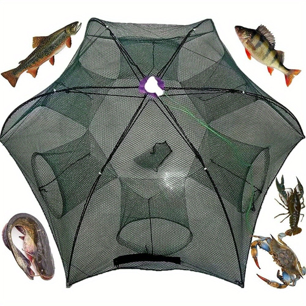 Foldable Fishing Bait Trap for Crabs, Minnows & Shrimp