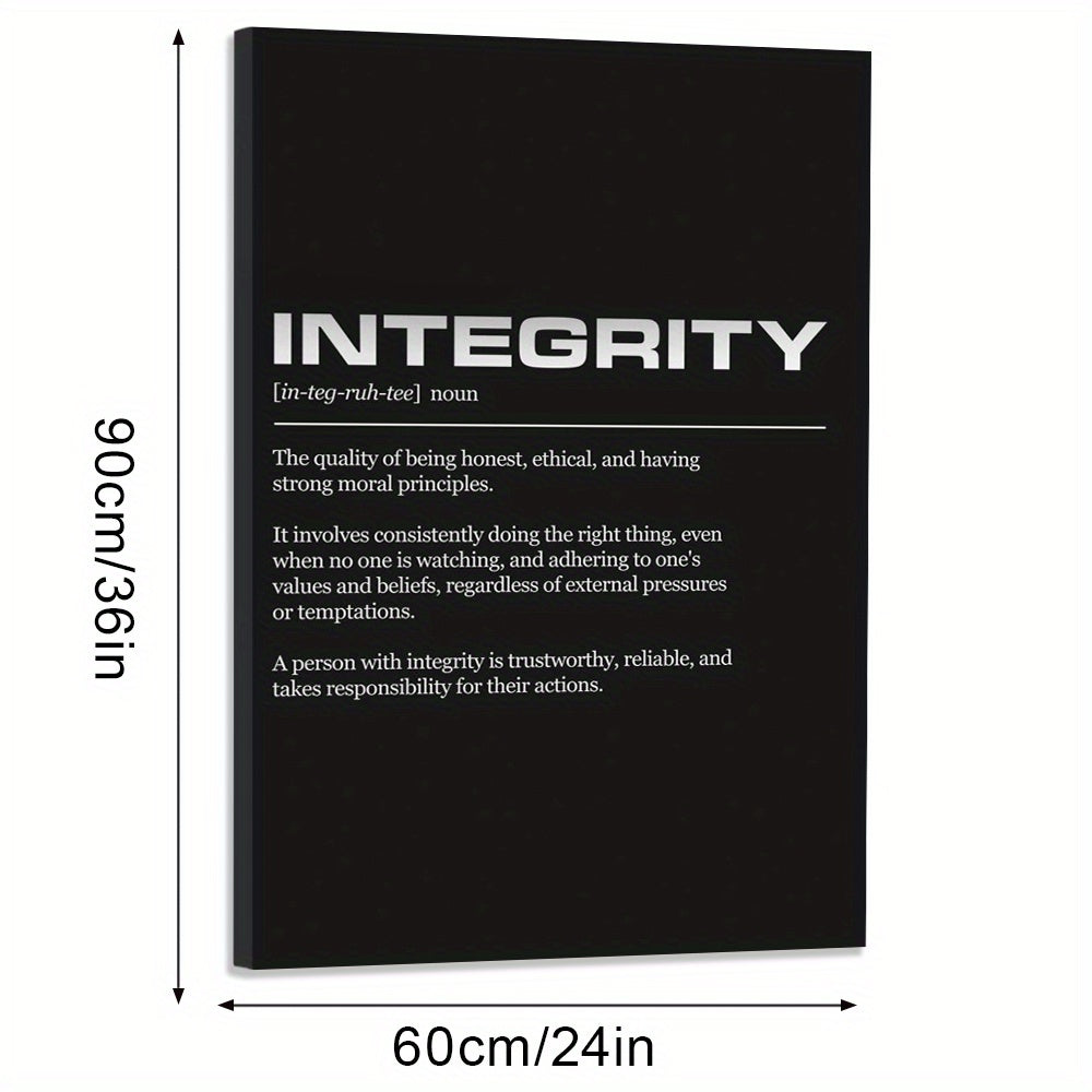 Canvas Integrity Definition Wall Art