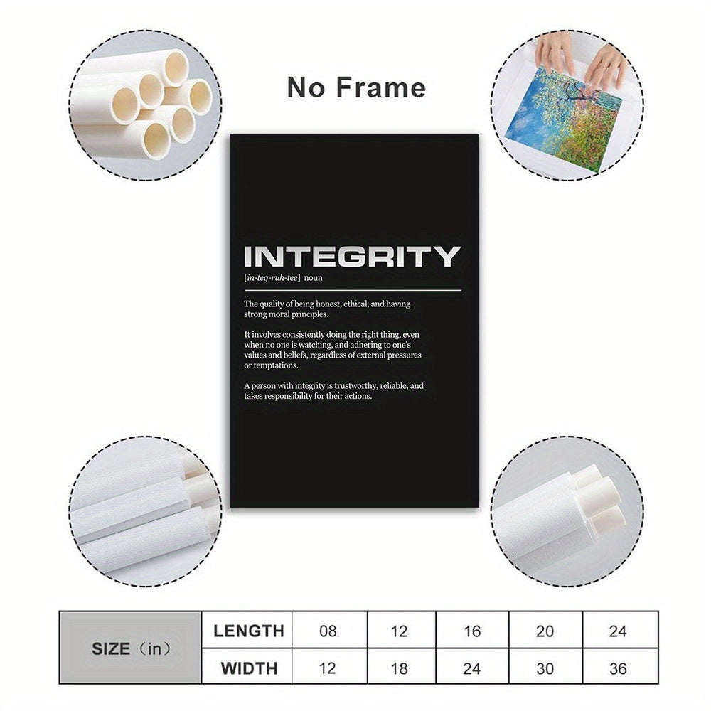 Canvas Integrity Definition Wall Art