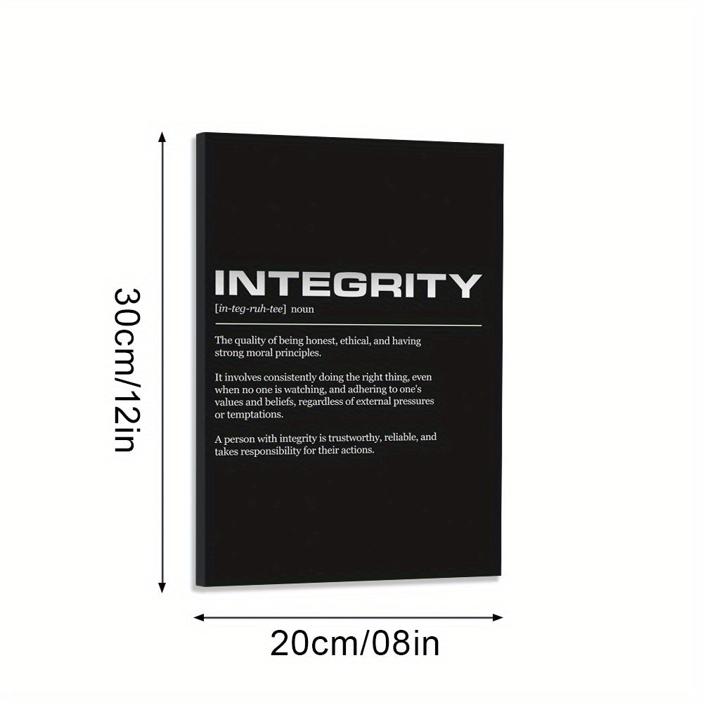 Canvas Integrity Definition Wall Art