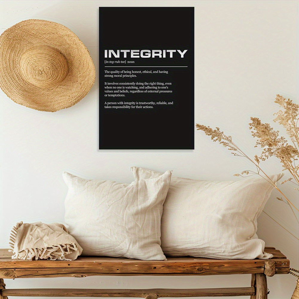 Canvas Integrity Definition Wall Art