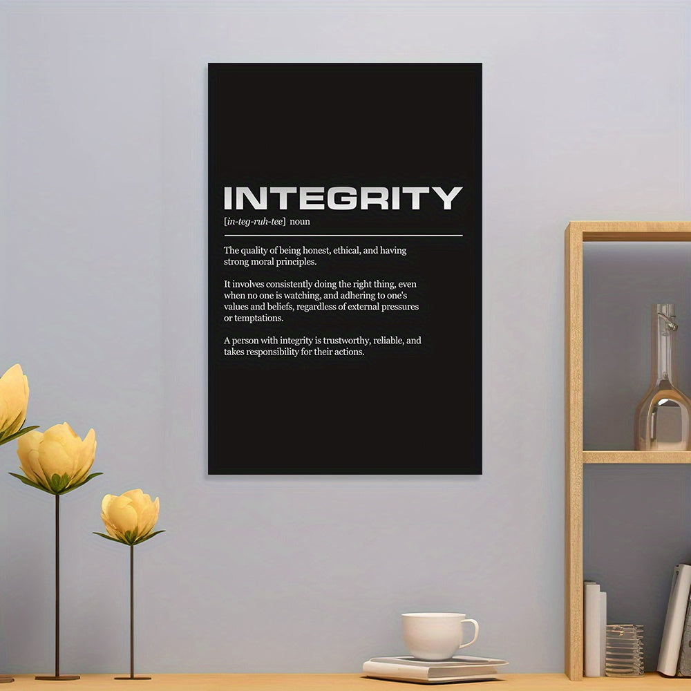 Canvas Integrity Definition Wall Art