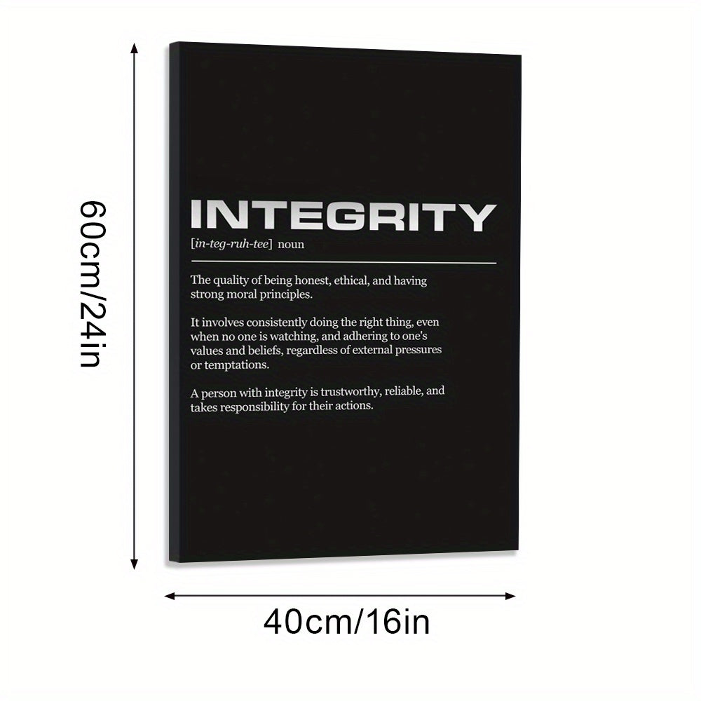 Canvas Integrity Definition Wall Art