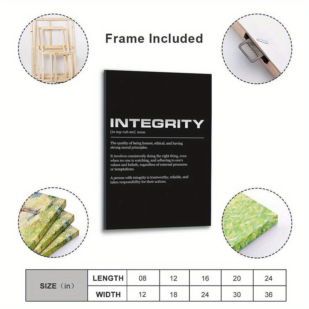 Canvas Integrity Definition Wall Art