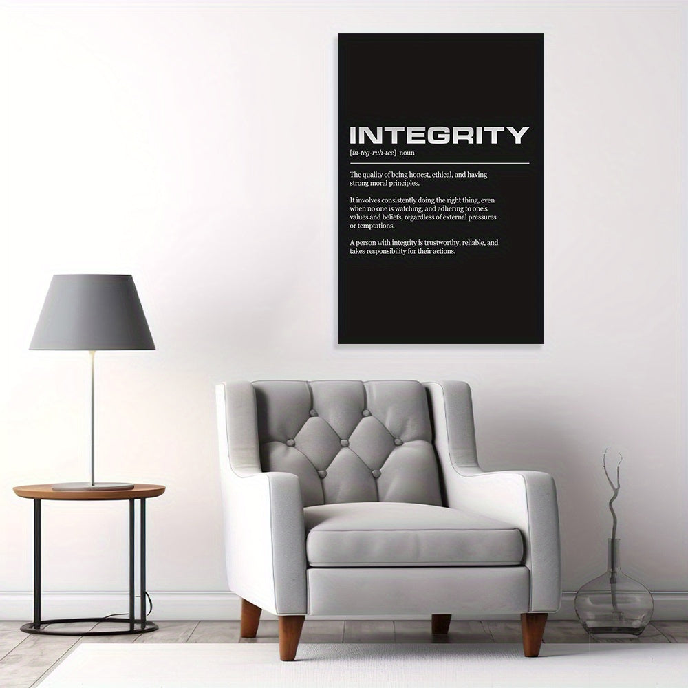 Canvas Integrity Definition Wall Art