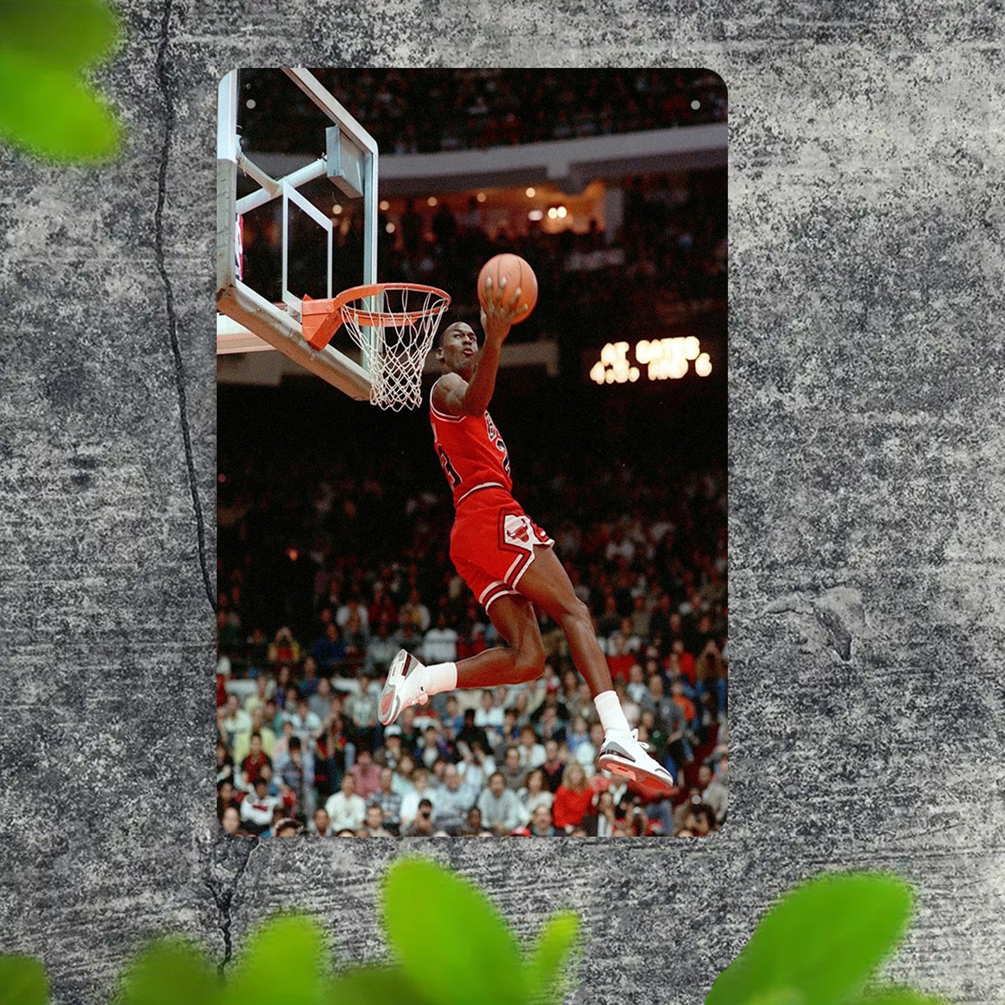 1pc Vintage Basketball Player Metal Tin Sign