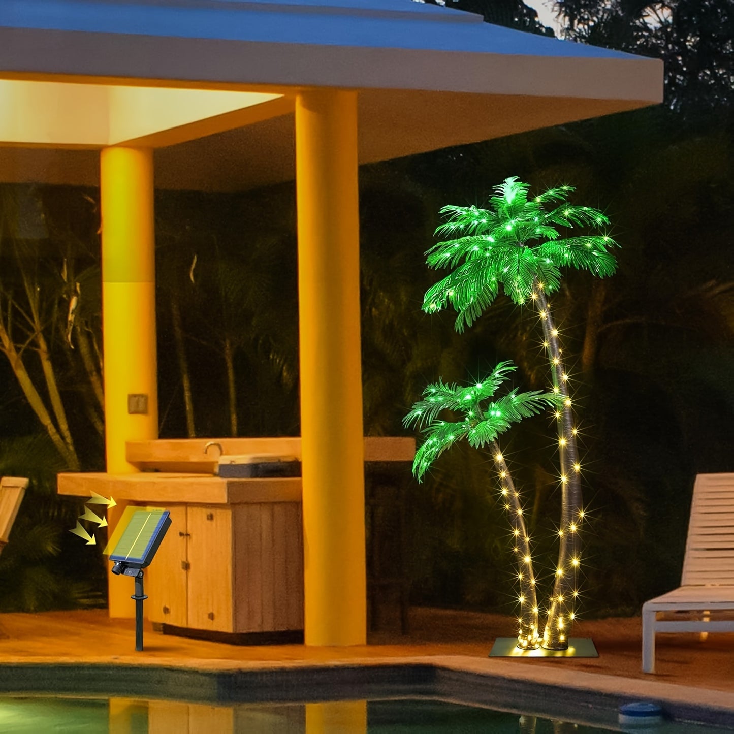 Solar LED Lighted Palm Tree