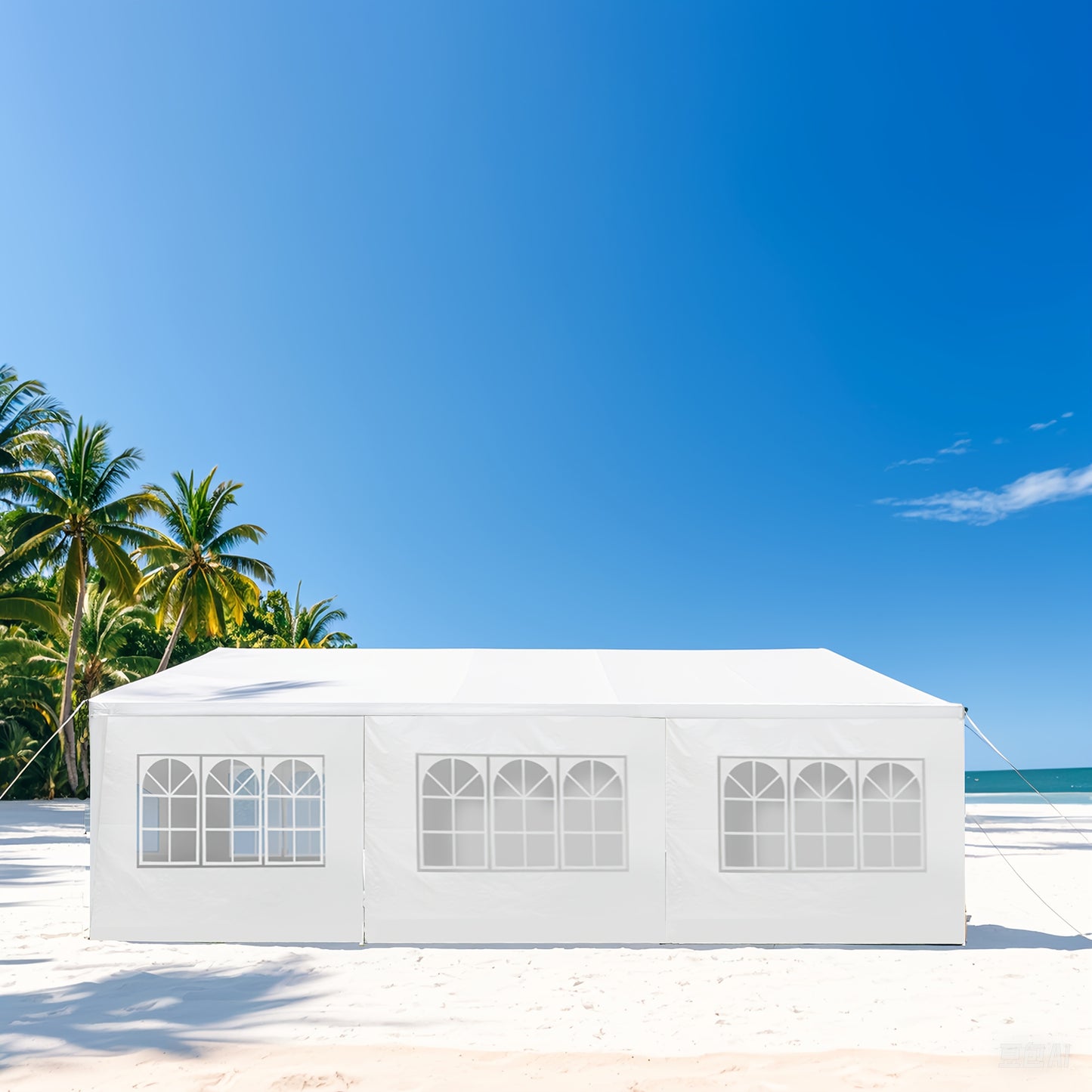 10x30ft Outdoor Canopy Party Tent with 8 Removable Sidewalls