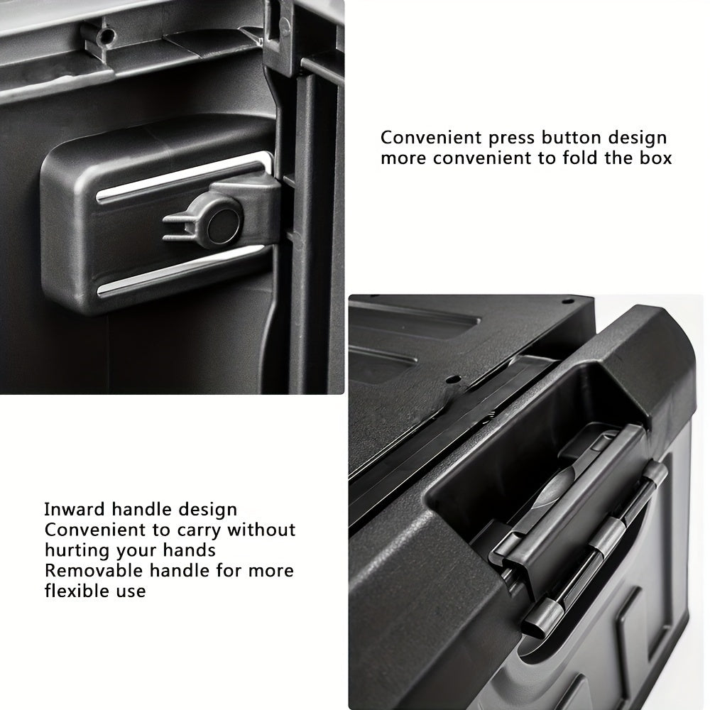 Folding Storage Stool with Backrest