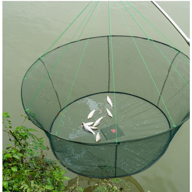Foldable Fishing Net Trap for Fish & Crabs