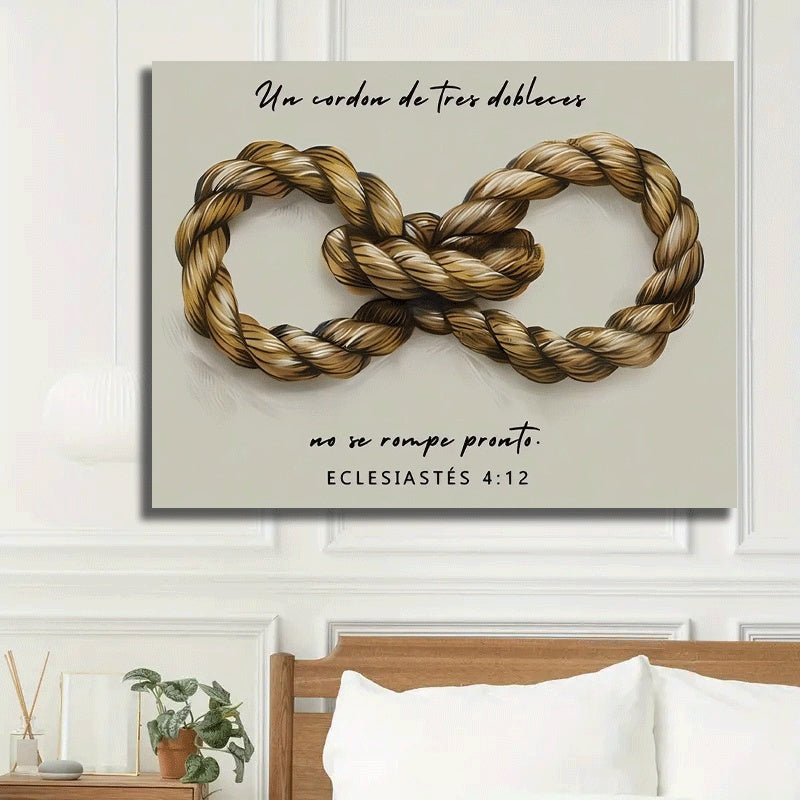 2D 1pc "Un Cordon de Tres Amentias" Ecclesiastes 4:12,