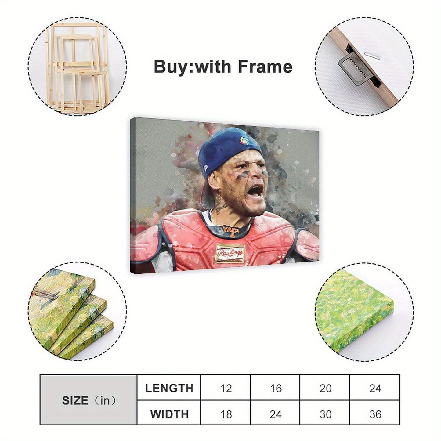 Yadier Molina Poster Baseball