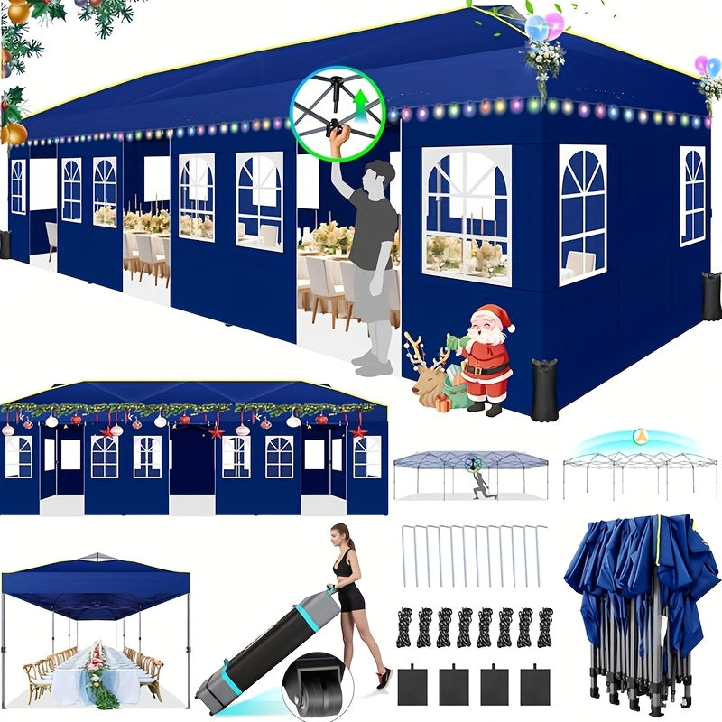 10x30 Pop-Up Canopy with Detachable Side Walls