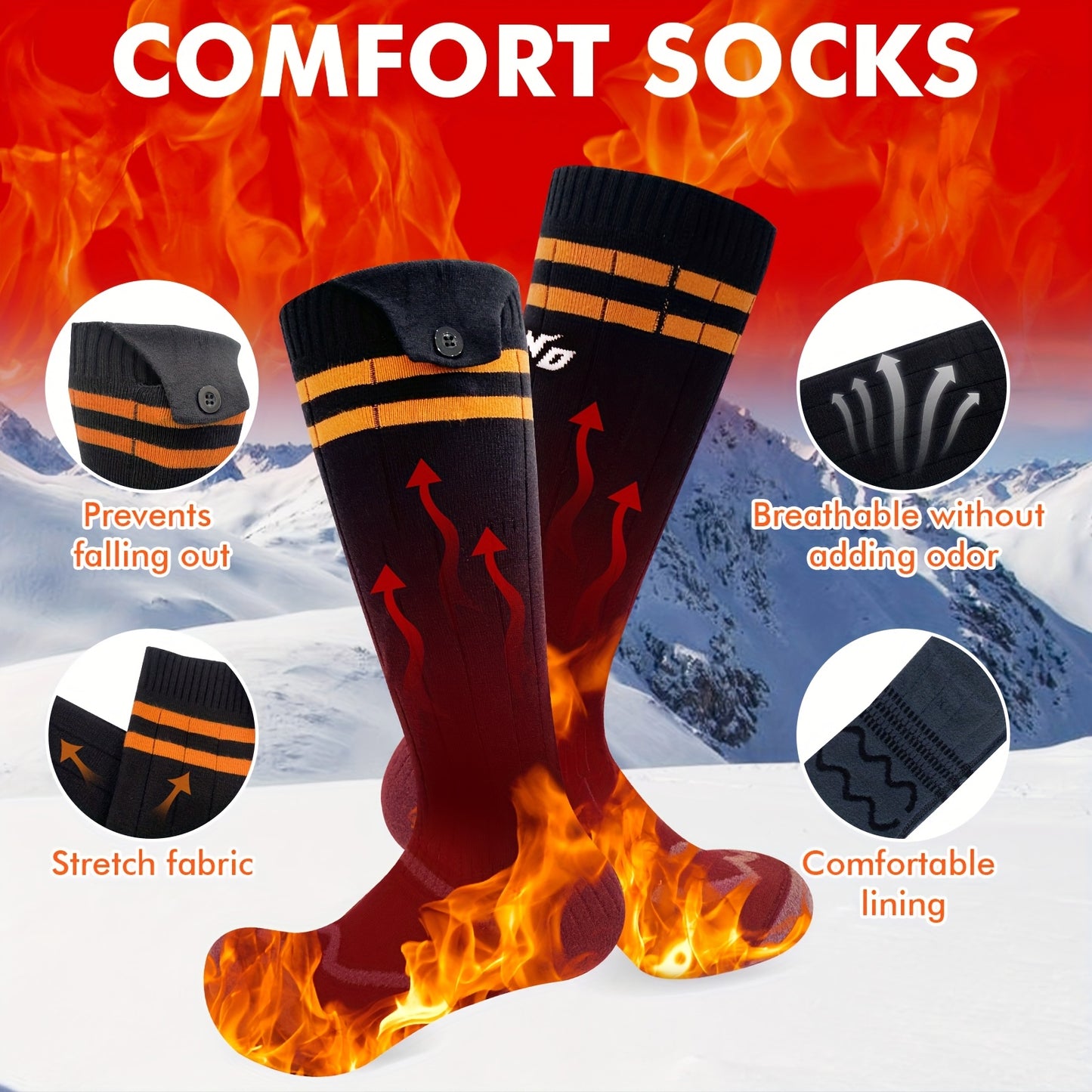 Men'S And Women'S Heated Socks,