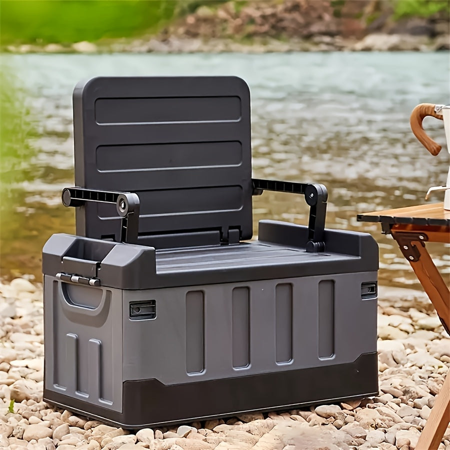 Folding Camping Storage Box & Seat