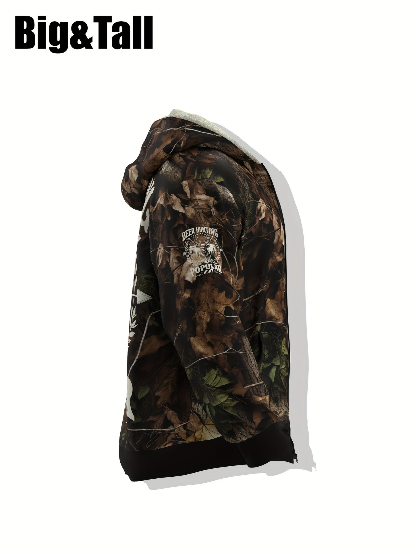 Men's Big & Tall Deer Hunting Hoodie PLUS SIZE