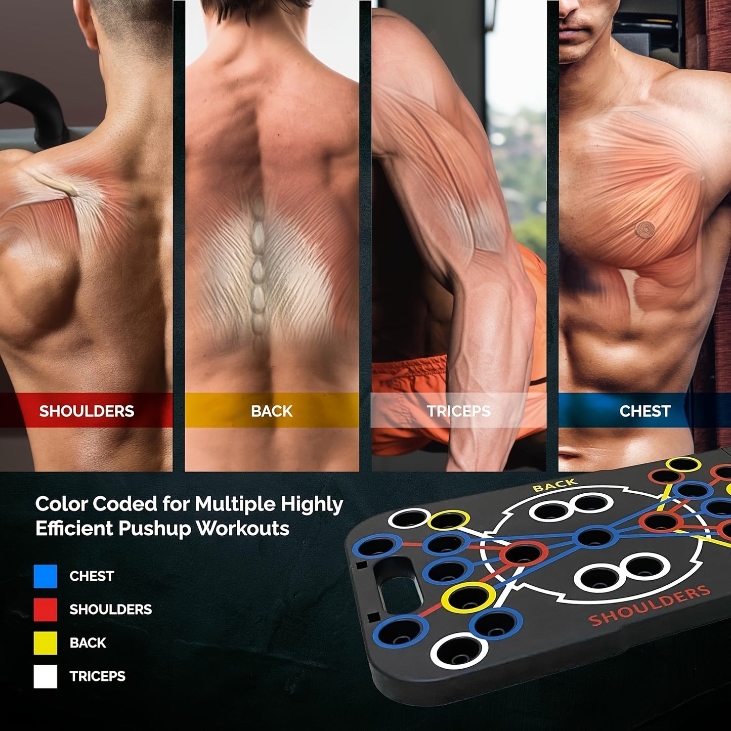 1 Set Push-up Board With Pilates Kit, 20-in-1 Multifunctional Push-up Machine,