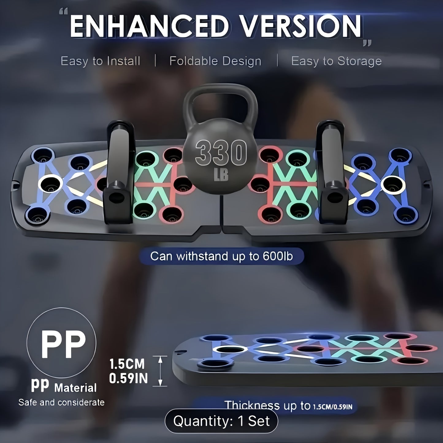 Multi-Function Push-Up Board for Home Fitness