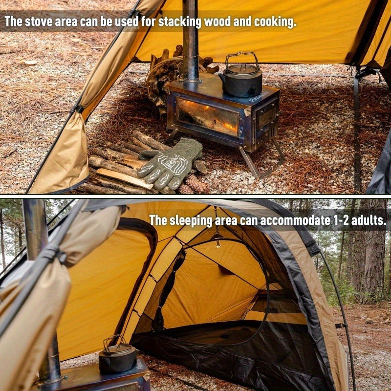 4 Season 2 Person Waterproof Tent with Chimney Jack