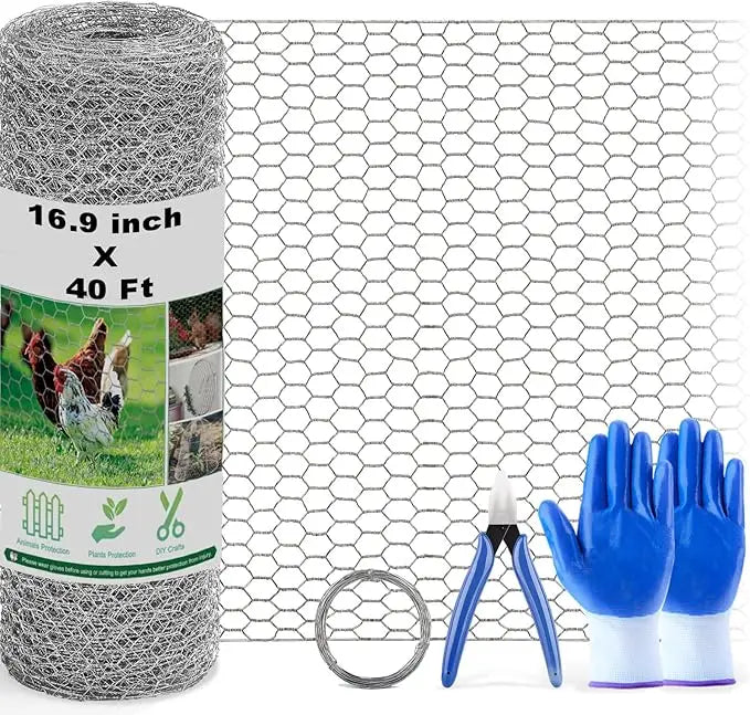 Galvanized Chicken Wire Mesh for Garden and Crafts