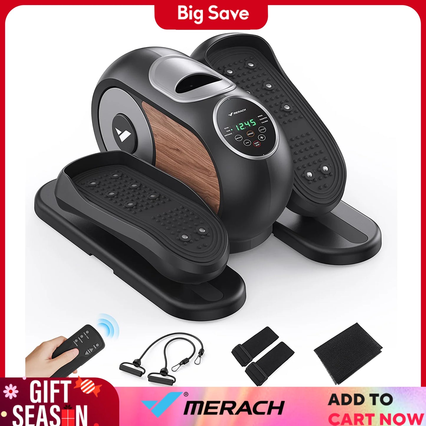 Elliptical Machine with 12 Adjustable Speeds