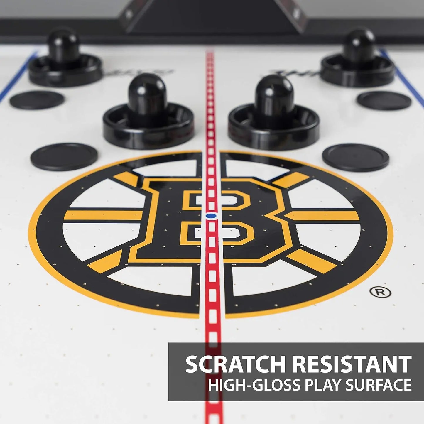 Air Hockey LED Scoring; 4 Pucks & Pushers