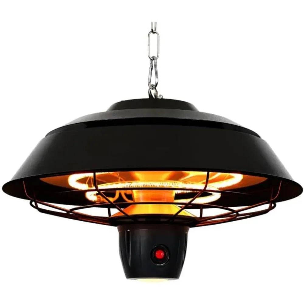 Electric Patio Heater, Outdoor Heater with Remote Control & Touch Switch