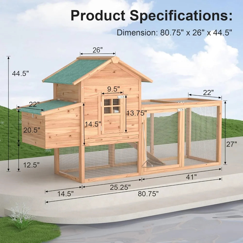 Outdoor Chicken Coop for 2-4 Chickens