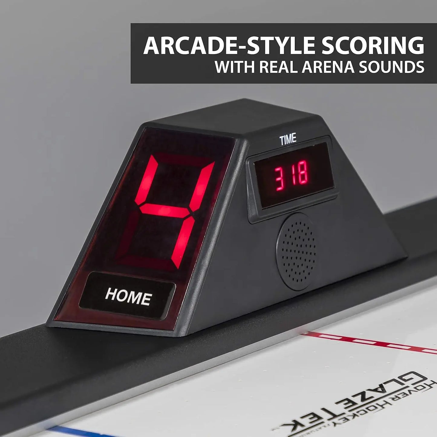 Air Hockey LED Scoring; 4 Pucks & Pushers