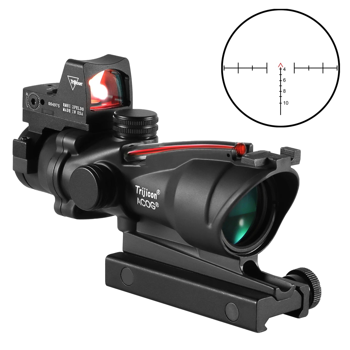 Adjustable 4x32 Red Dot 1x 4x Scope