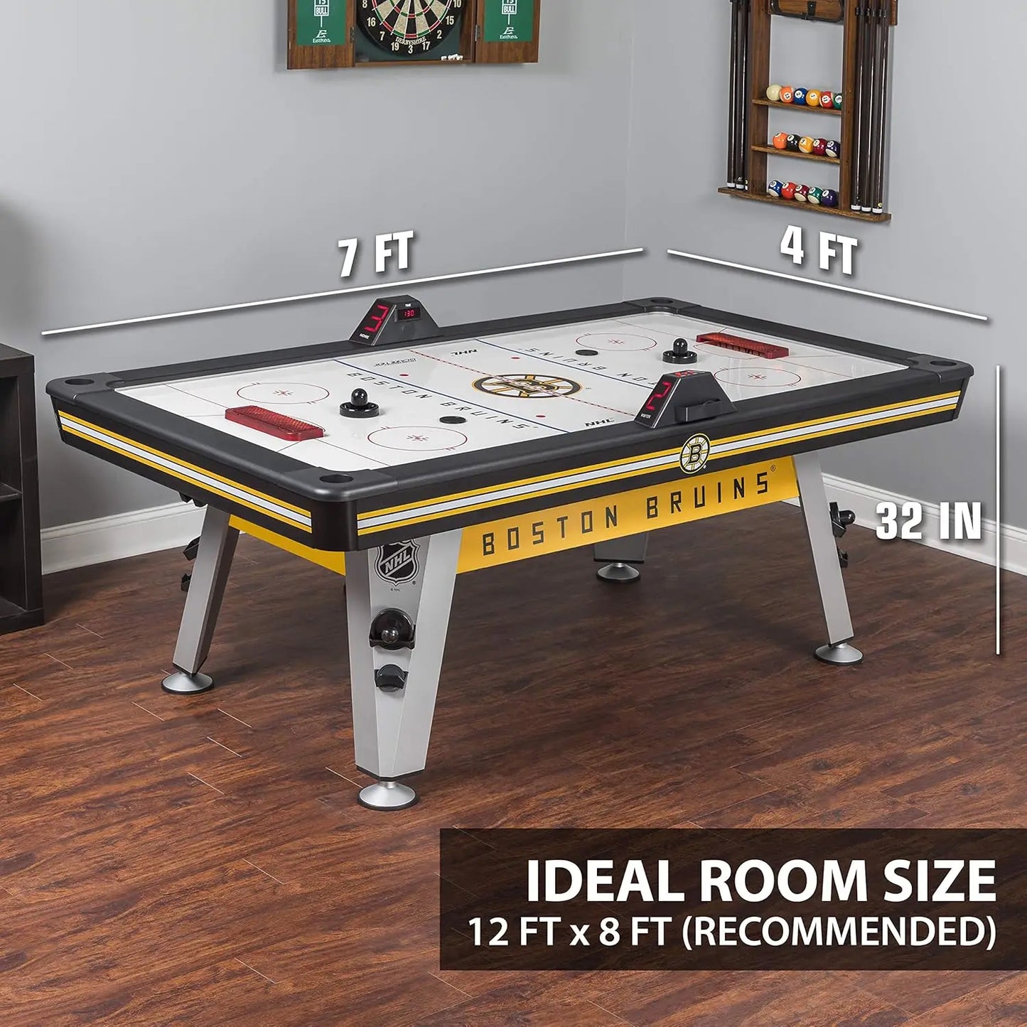Air Hockey LED Scoring; 4 Pucks & Pushers