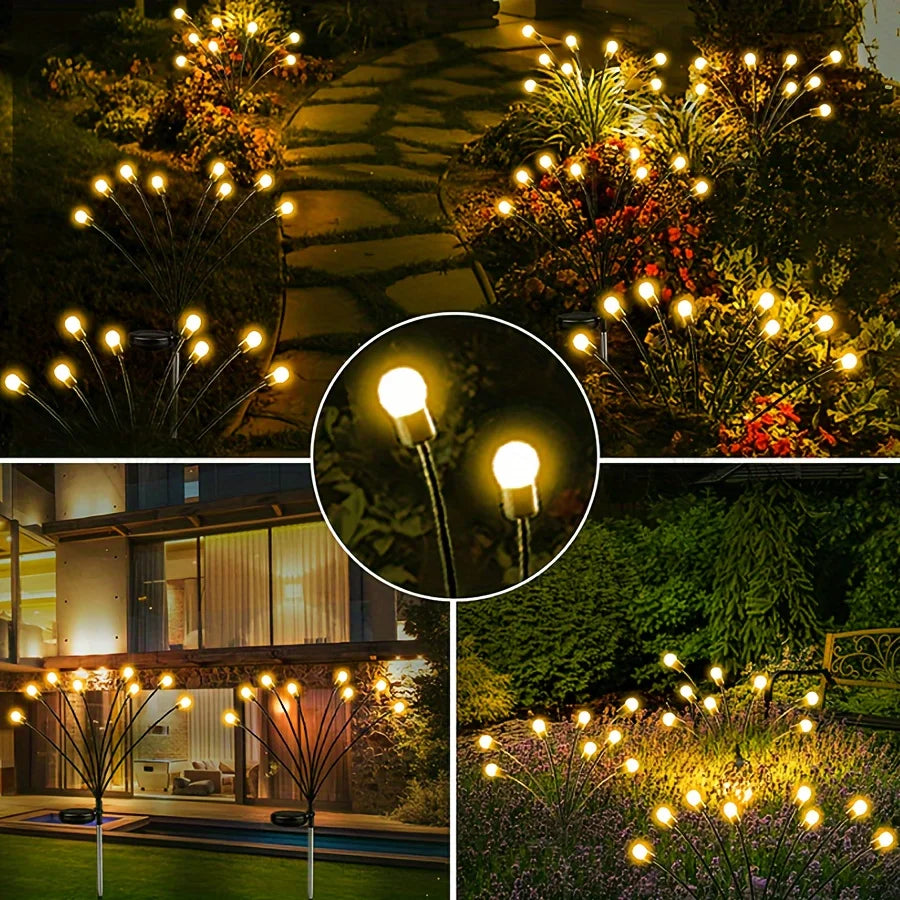 Solar Firefly Garden Lights Set