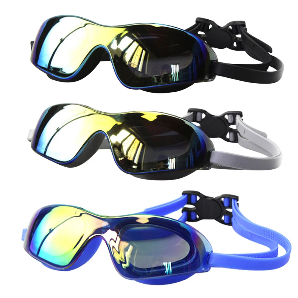 Swimming Goggles Adjustable Electroplate Diving Glasses