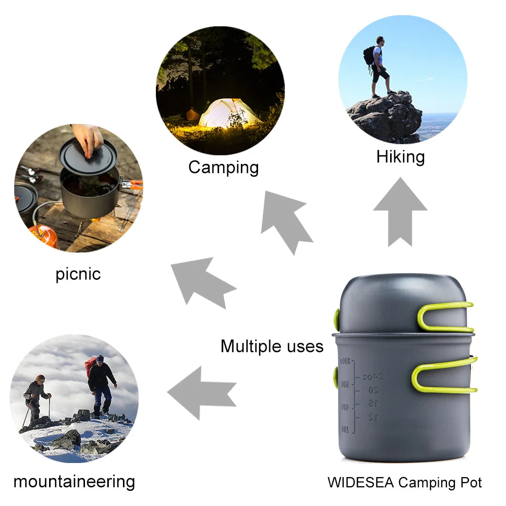 Ultralight Camping Cooking Utensils Outdoor Pot