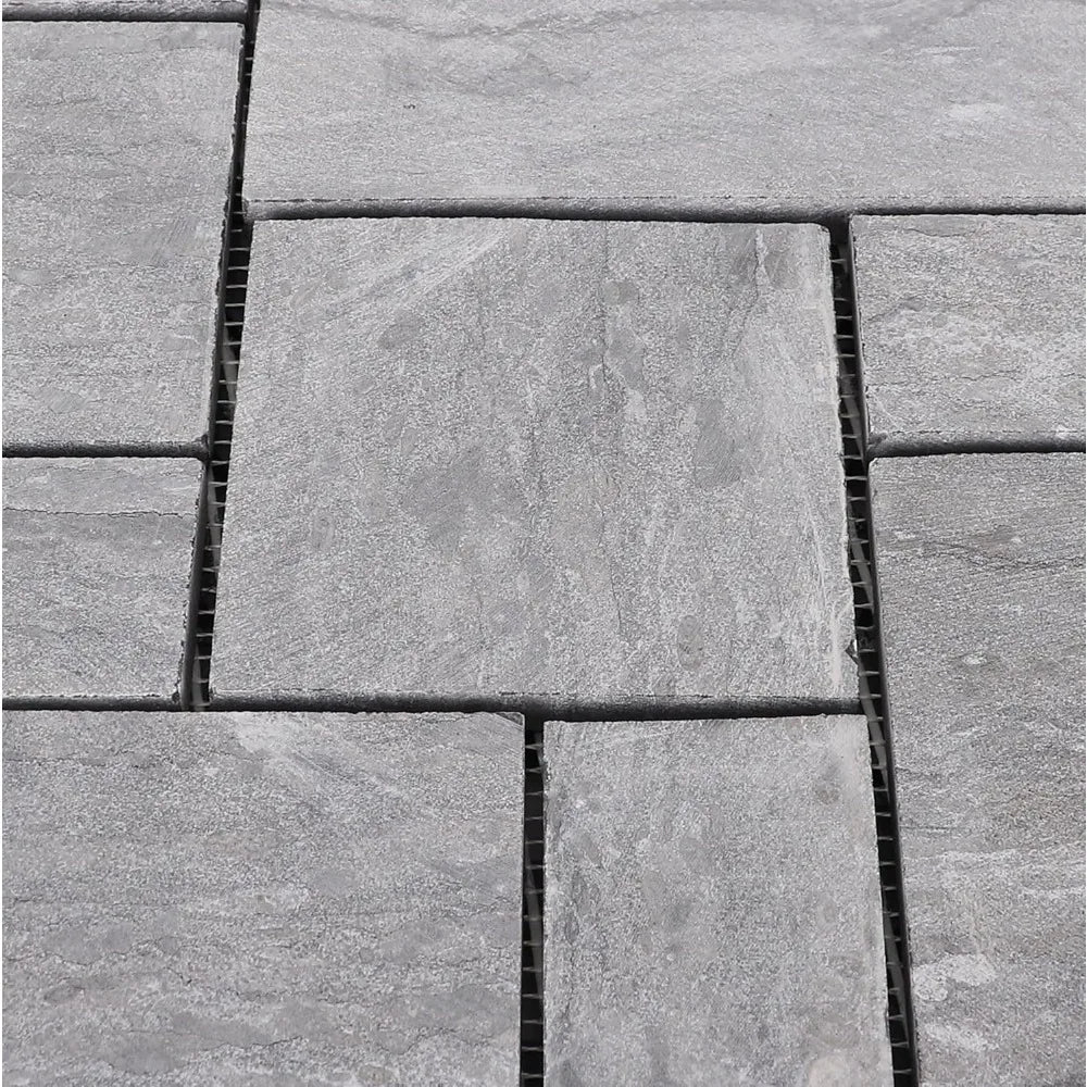 Slate Stone Interlocking Deck Tile Set