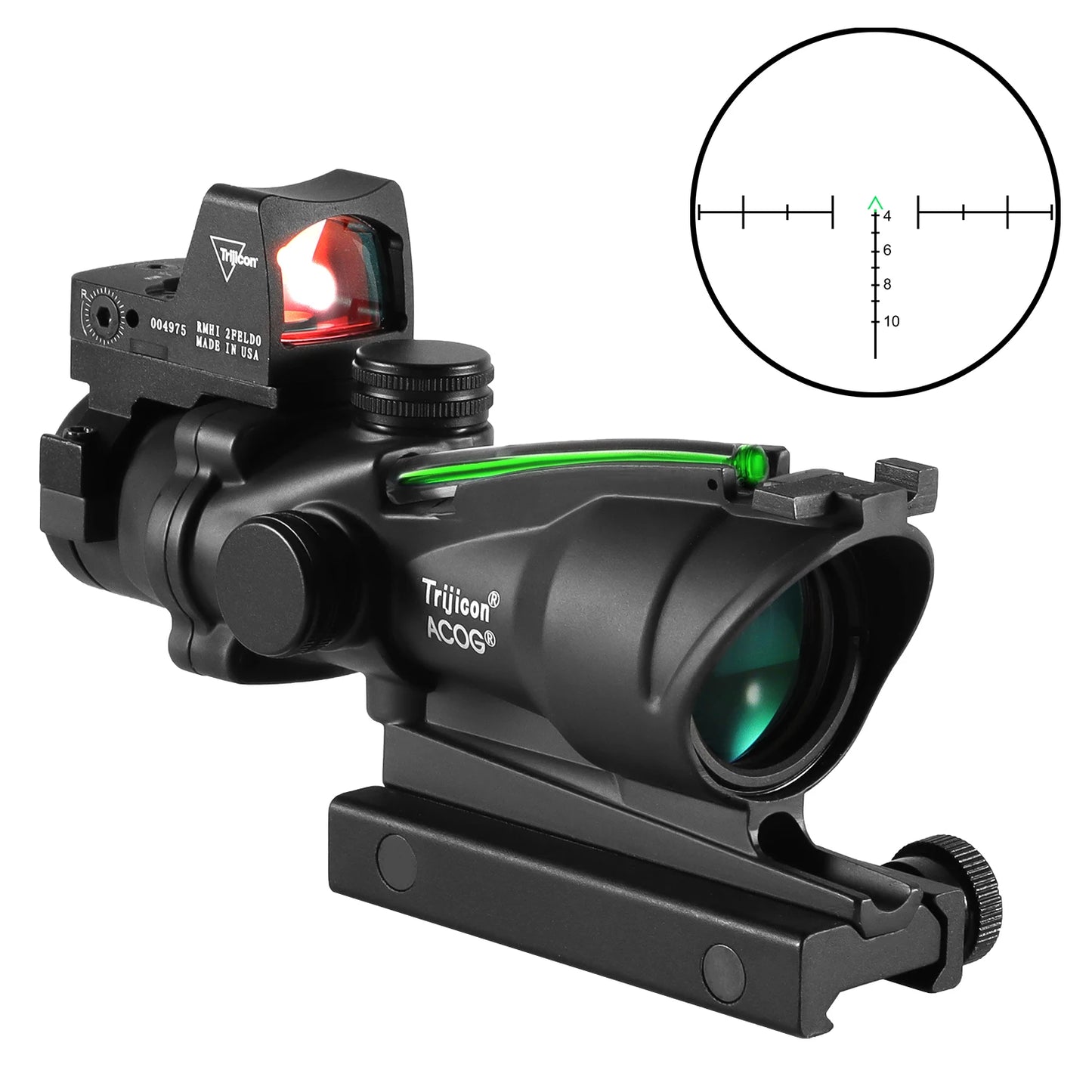 Adjustable 4x32 Red Dot 1x 4x Scope