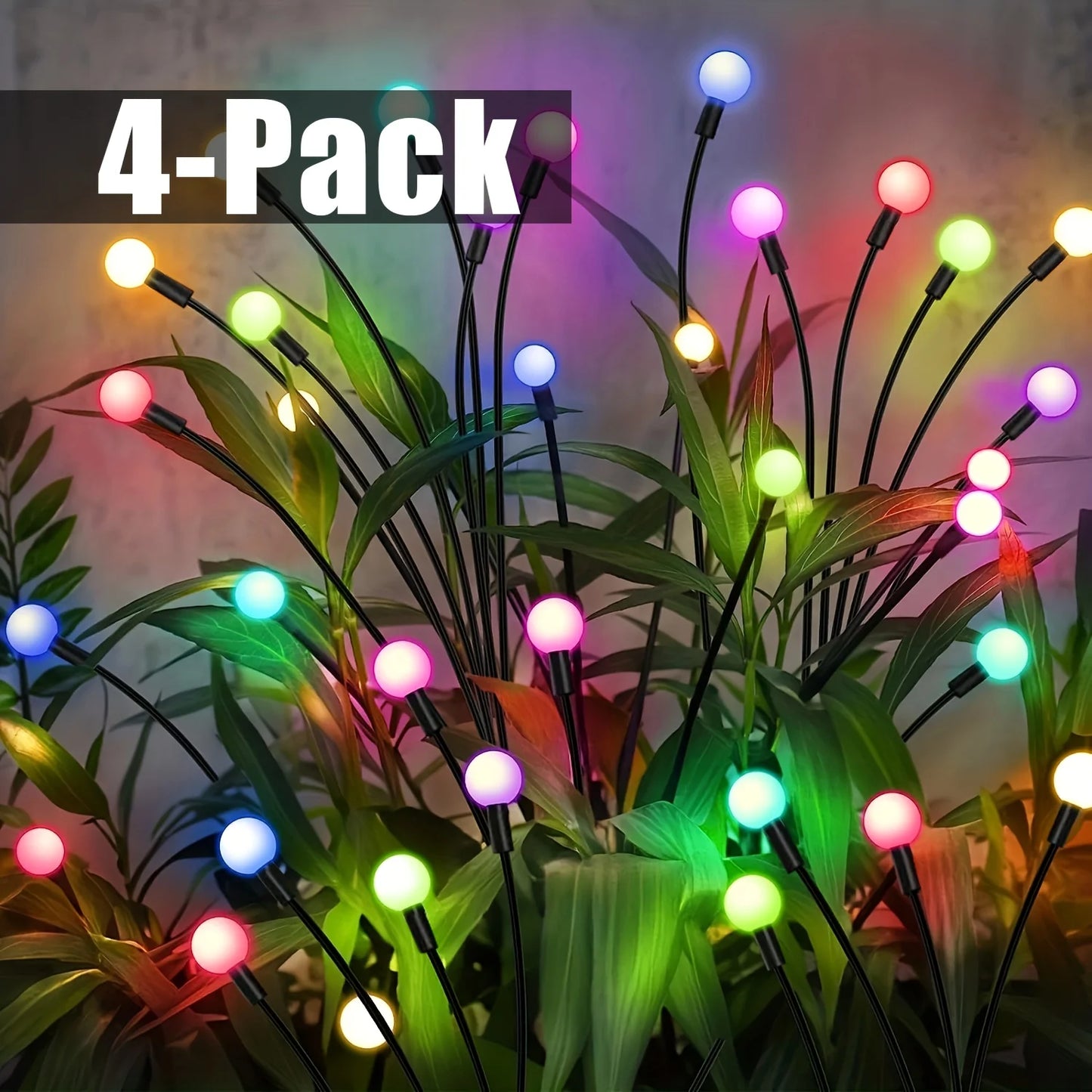 Solar Firefly Garden Lights Set
