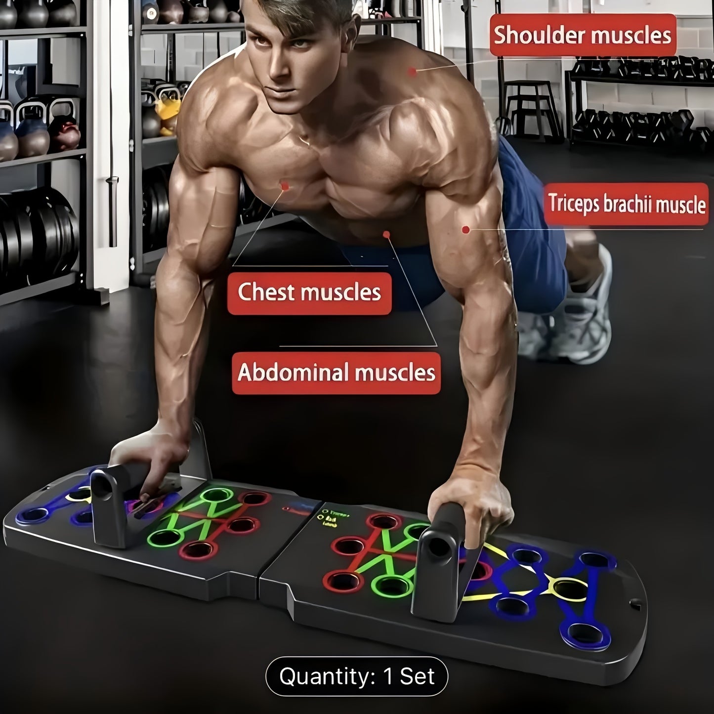 Multi-Function Push-Up Board for Home Fitness