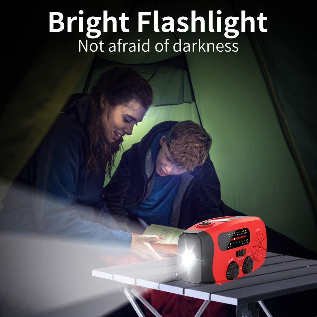 Emergency Radio: Solar-Powered, AM/FM Portable Weather Radio