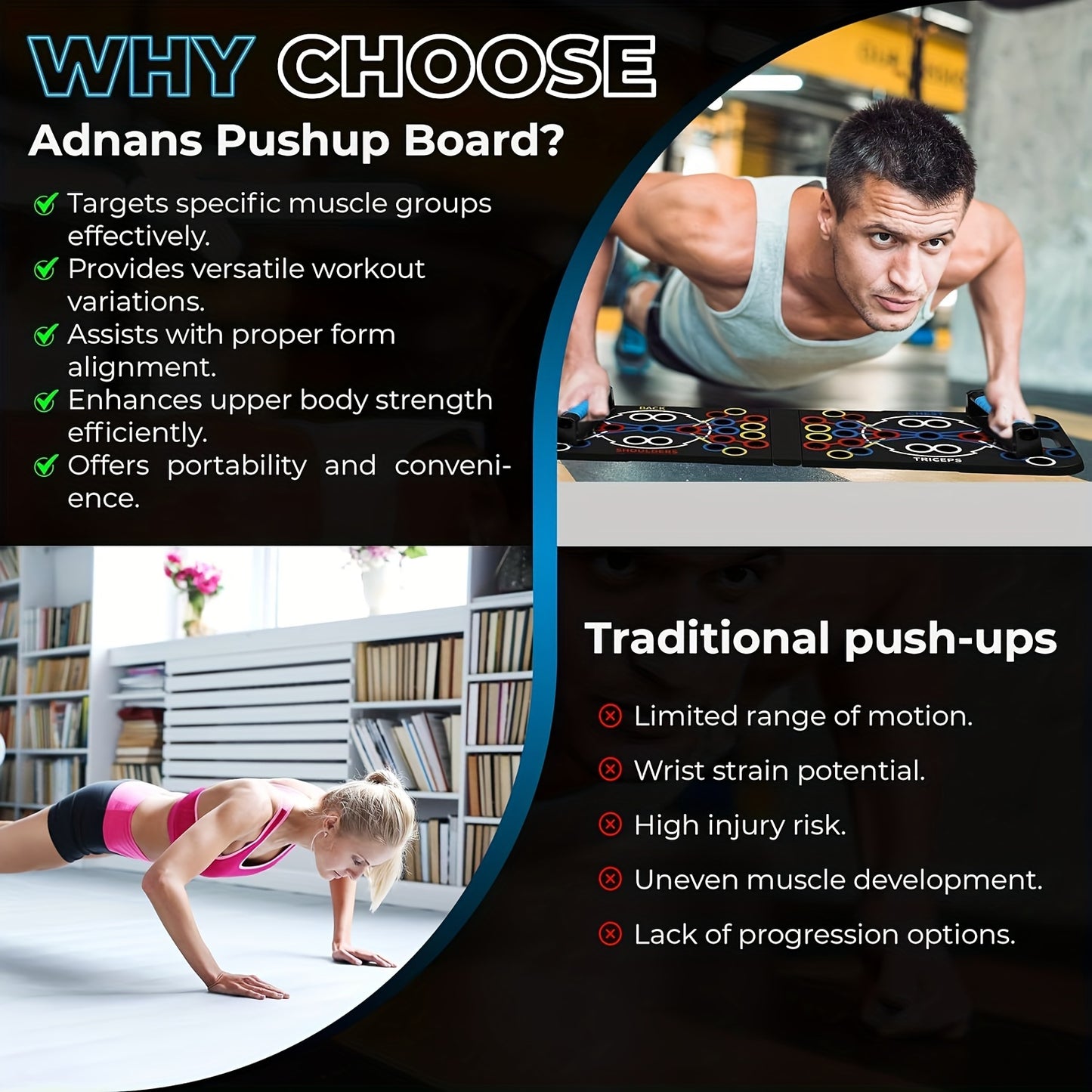 1 Set Push-up Board With Pilates Kit, 20-in-1 Multifunctional Push-up Machine,
