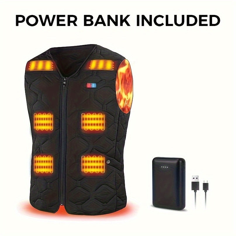 Heated Vests For Men And Women, Electric Vests, Lightweight Heated Vests With Battery Packs, Fast Heating, Suitable For Outdoor Hunting And Skiing In Winter