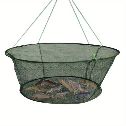 Foldable Fishing Net Trap for Fish & Crabs