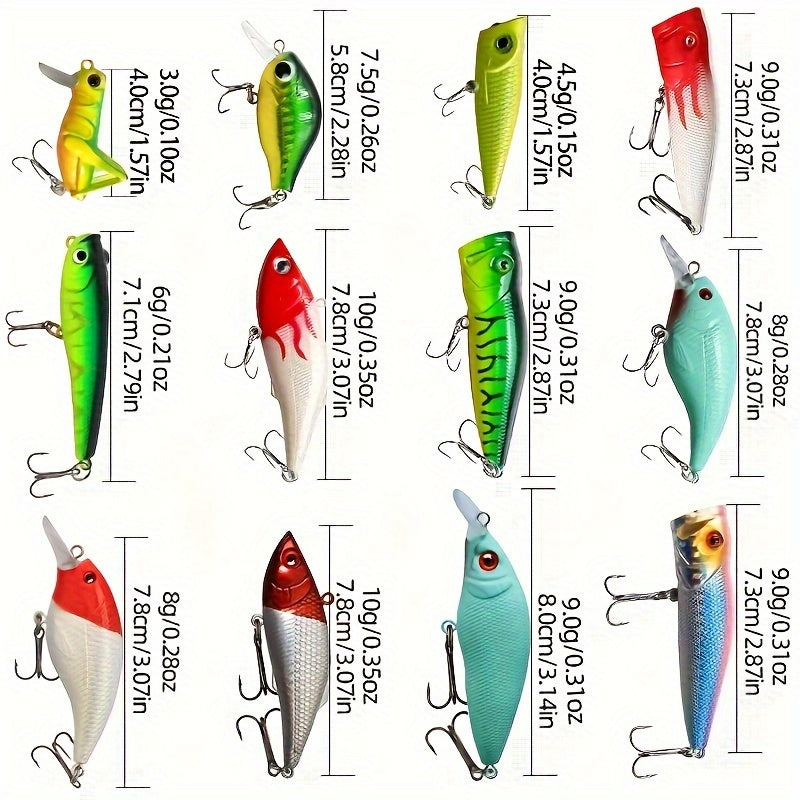 361-Piece Fishing Lure Kit with Tackle Box