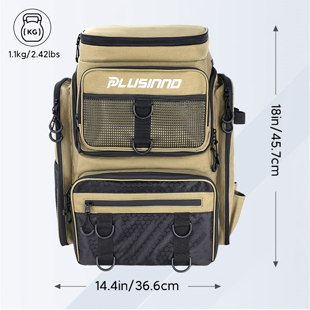 Large Fishing Backpack with Rod Holders