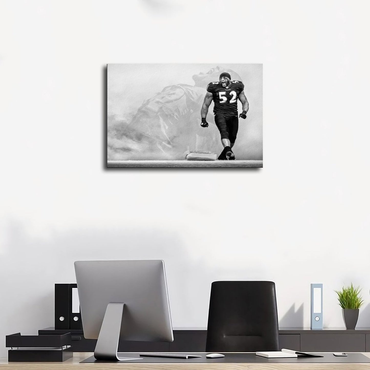 1pc Ray Lewis Classic Football Canvas Print