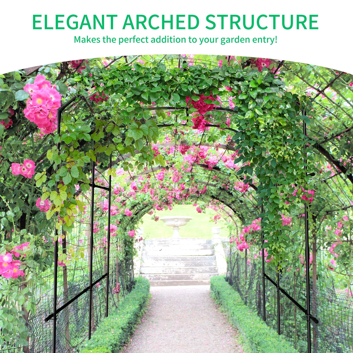 ABORON Tall Garden Arch Trellis