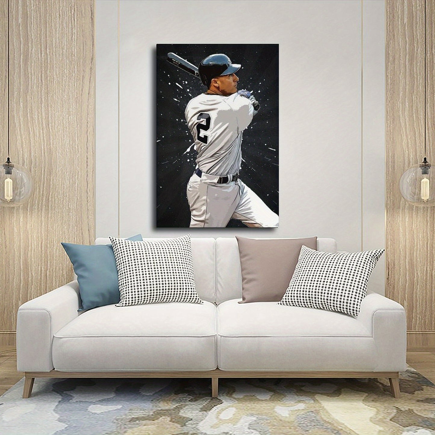 Derek Jeter 2 Poster Baseball Canvas Poster