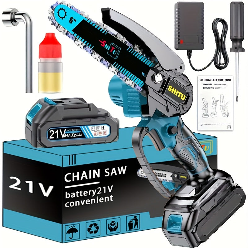 Mini Chainsaw Cordless, Lightweight & Portable Handheld